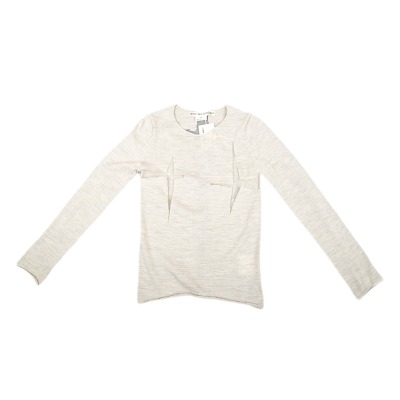 コムデギャルソンCOMME des GARCONS メッシュ切替長袖ニットトップス