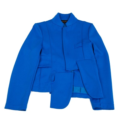 COMME des GARCONS 切替デザインポリエステルジャージージップアップジャケット