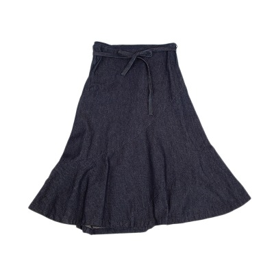 COMME des GARCONS ツイスト切替デニムラップスカート