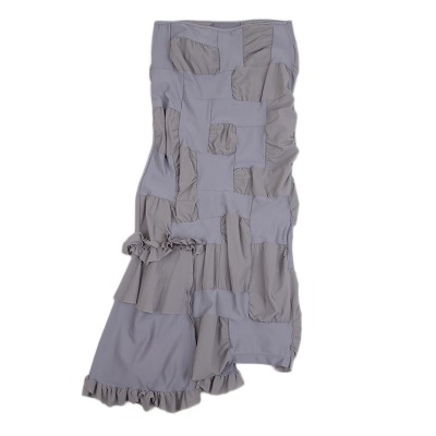 COMME des GARCONS ブロック切替ギャザーストレッチスカート