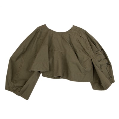 COMME des GARCONS 騙し絵ステッチコットンサルエルパンツ