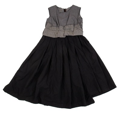 COMME des GARCONS 異素材叩き付け切替ノースリーブワンピース