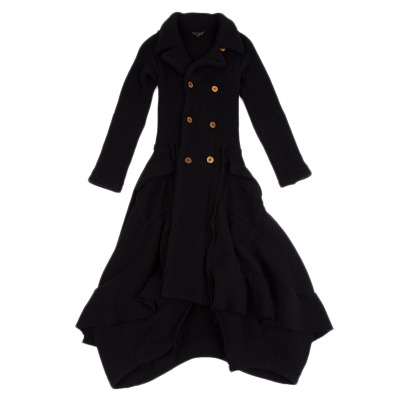 COMME des GARCONS ローゲージニットフレア切替コート
