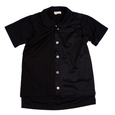 COMME des GARCONS 異素材ベストレイヤードストレッチポロシャツ