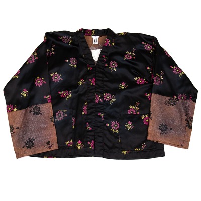 COMME des GARCONS フラワーグリッタージャカード羽織りジャケット