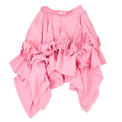 COMME des GARCONS ワイヤーフリルデザインストレッチアシンメトリースカート