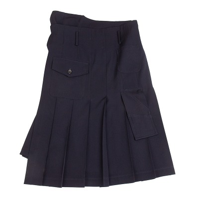 COMME des GARCONS ウールギャバマルチポケットプリーツラップスカート