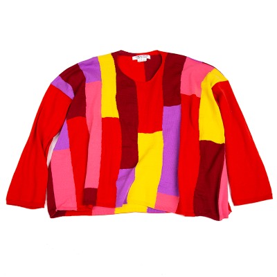 COMME des GARCONS マルチパネル切替ワイドシルエットニット
