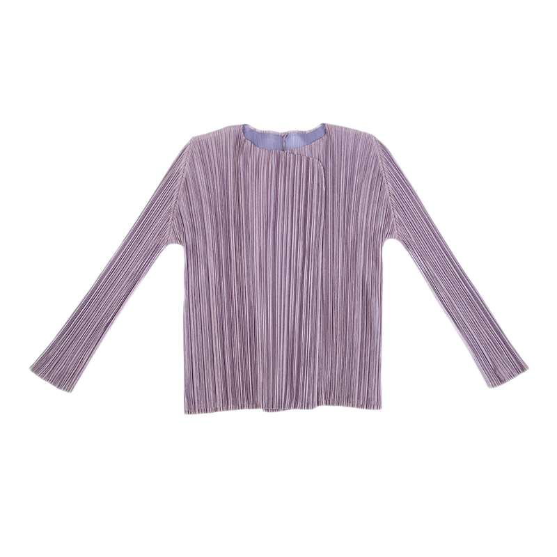 PLEATS PLEASE プリーツボタンレスカーディガン