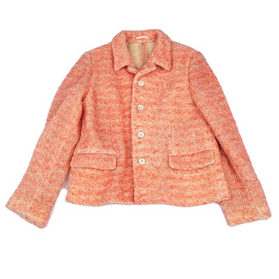 COMME des GARCONS ツイードバックカットジャケット