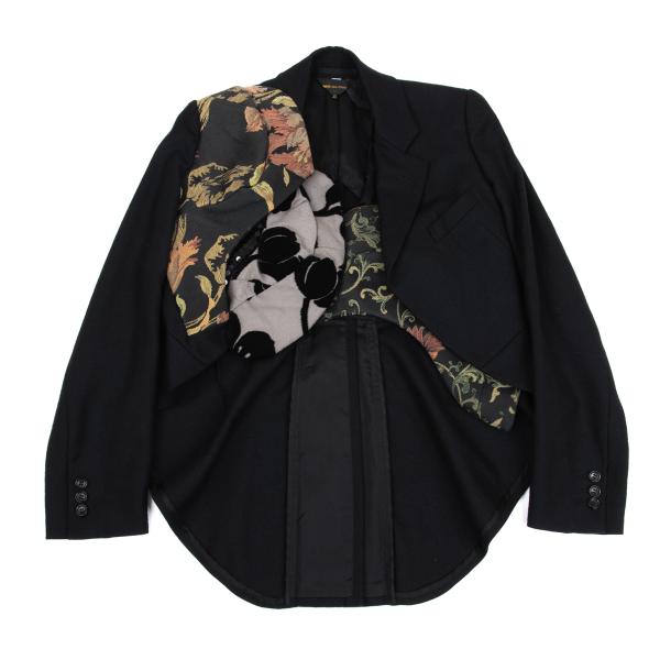 COMME des GARCONS マルチパターン切替ウールジャケット