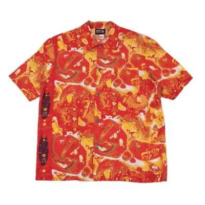 Jean Paul GAULTIER PARIS レーヨンバブルプリント半袖シャツ