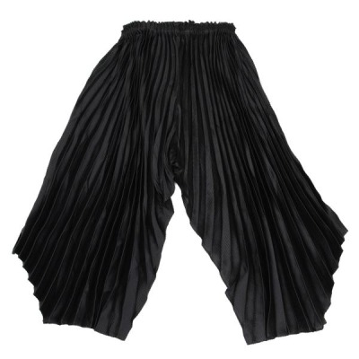ISSEY MIYAKE ダブルプリーツ変形ワイドパンツ