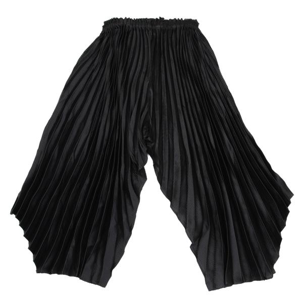 ISSEY MIYAKE ダブルプリーツ変形ワイドパンツ