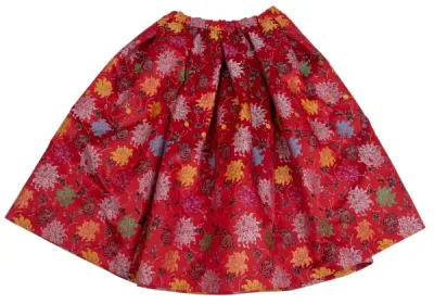 COMME des GARCONS ポリフラワージャガードボリュームスカート