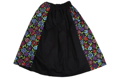 tricot COMME des GARCONS コットンフラワー刺繍レイヤードデザインスカート