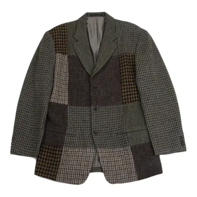 Yohji Yamamoto POUR HOMME ツイードクレイジーパターンジャケット
