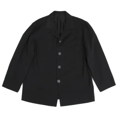Yohji Yamamoto POUR HOMME ウールギャバ菊クリアボタンジャケット
