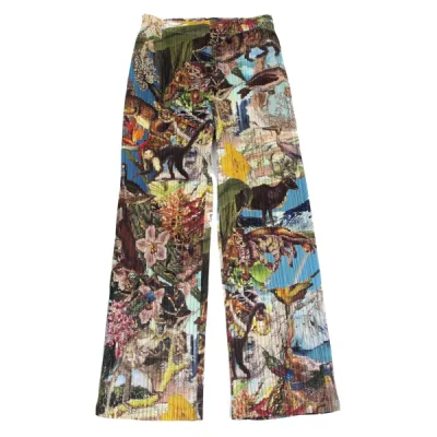 PLEATS PLEASE AURORA JUNGLE アニマル総柄プリーツパンツ