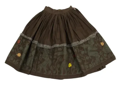 Worlds End Vivienne Westwood ネイティブプリントニットテープコットンラップスカート