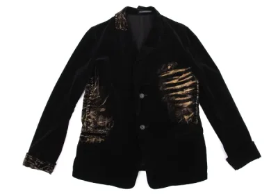 Yohji Yamamoto NOIR ブリーチ加工ベルベットセットアップ
