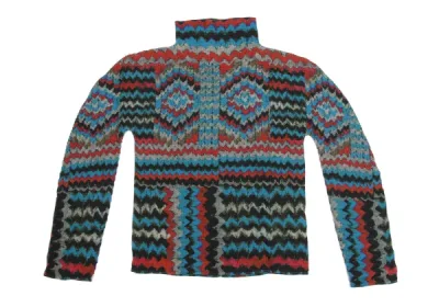 ISSEY MIYAKE me ランダムウェーブプリントストレッチプリーツハイネックカットソー