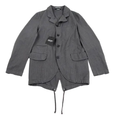 COMME des GARCONS HOMME DEUX エステルストライプフィッシュテールジャケット