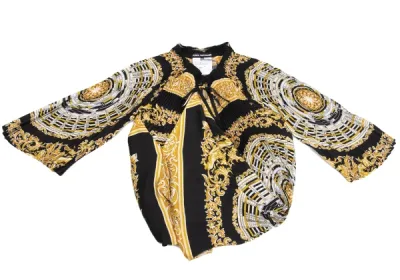 JUNYA WATANABE スカーフプリントプリーツブラウス