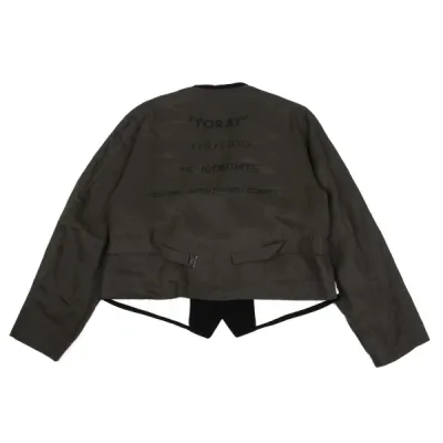 Yohji Yamamoto POUR HOMME 6.1 THE MEN バックプリント切替デザインスタッフジャケット