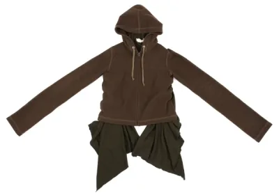 COMME des GARCONS フリースドッキングデザインジップフーディー