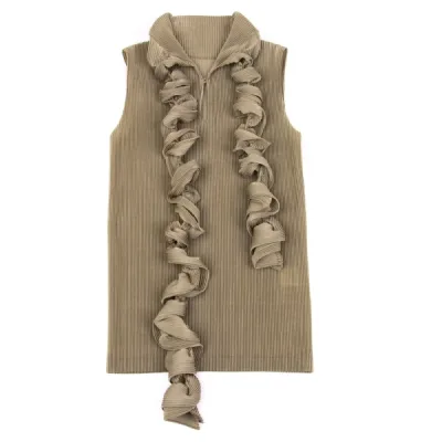 ISSEY MIYAKE カールリボンデザインプリーツセットアップ