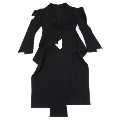 Yohji Yamamoto FEMME フランネルスリーブフレアジャケット