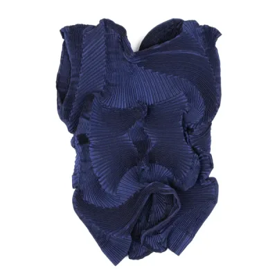ISSEY MIYAKE 3Dスチームストレッチプリーツアシンメトリーパネルセットアップ