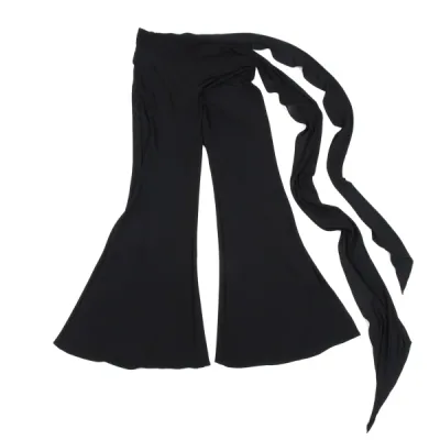 Jean Paul GAULTIER FEMME ベルトデザインレーヨンフレアパンツ