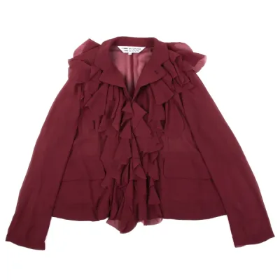 COMME des GARCONS COMME des GARCONS ポリフリルカラーシースルージャケット