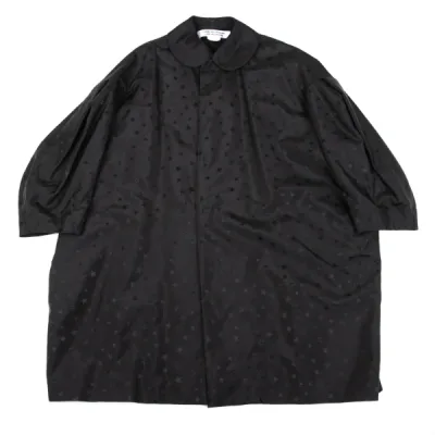 COMME des GARCONS COMME des GARCONS レーヨンナイロンスター総柄ラウンドカラーコート