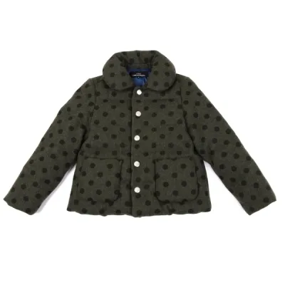 tricot COMME des GARCONS ウールドットスナップボタンダウンジャケット