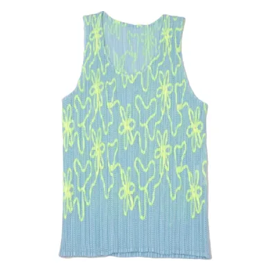 PLEATS PLEASE ネオンテーピングメッシュセットアップ