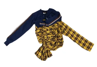 COMME des GARCONS タータンチェック切替再構築トラックジャケット