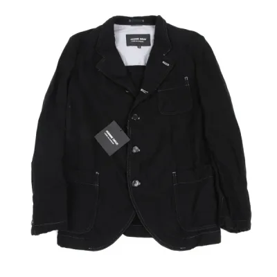 COMME des GARCONS HOMME DEUX 染めカシミヤ混ウールパッチポケットジャケット