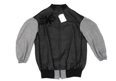 Y's フラワーフロッキープリントハウンドトゥースセットアップ