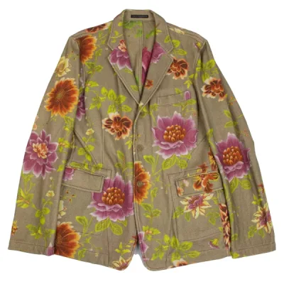 Y's for men ウールフローラルプリントリバーシブルジャケット