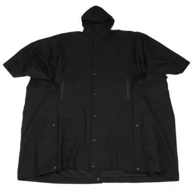 Yohji Yamamoto POUR HOMME メッシュライニングウールポンチョコート