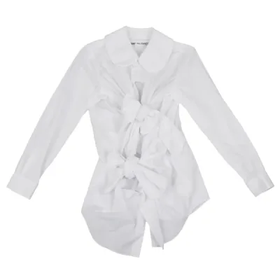 COMME des GARCONS ノットデザインラウンドカラーブラウス