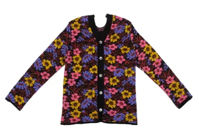 COMME des GARCONS フローラルジャガード切替2WAYカーディガン