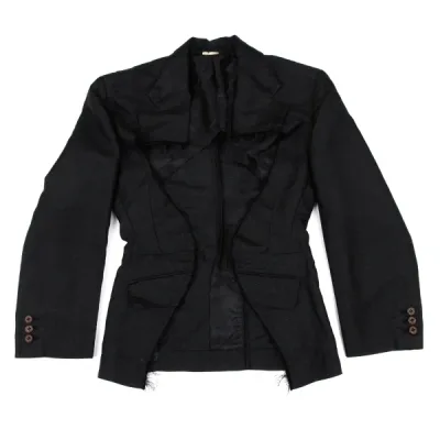 COMME des GARCONS カッティングデザインエステルグリッタージャケット