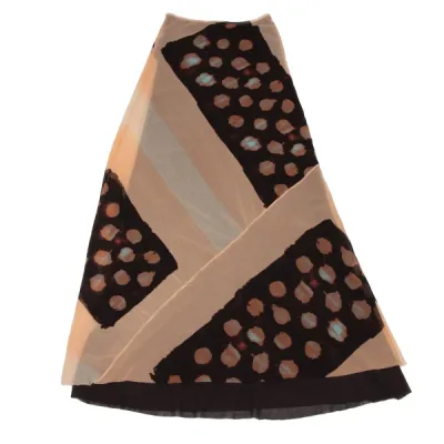 Jean Paul GAULTIER MAILLE FEMME ドットアブストラクトプリントパワーネットスカート