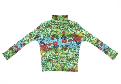 PLEATS PLEASE Nathalie Lete エデンアニマルプリントハイネックカットソー