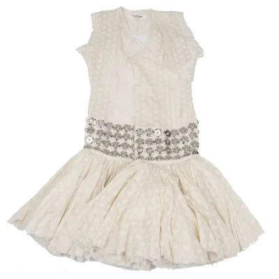 JUNYA WATANABE COMME des GARCONS 多スナップボタン切替レースラップワンピース