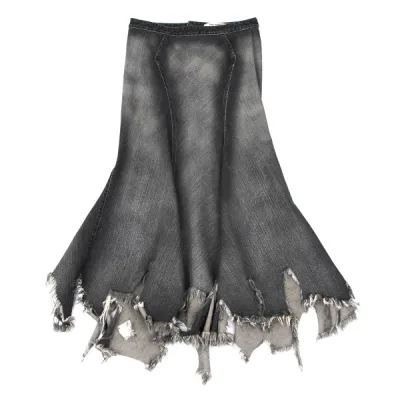 JUNYA WATANABE COMME des GARCONS ヘムカッティングデザインデニムフレアスカート